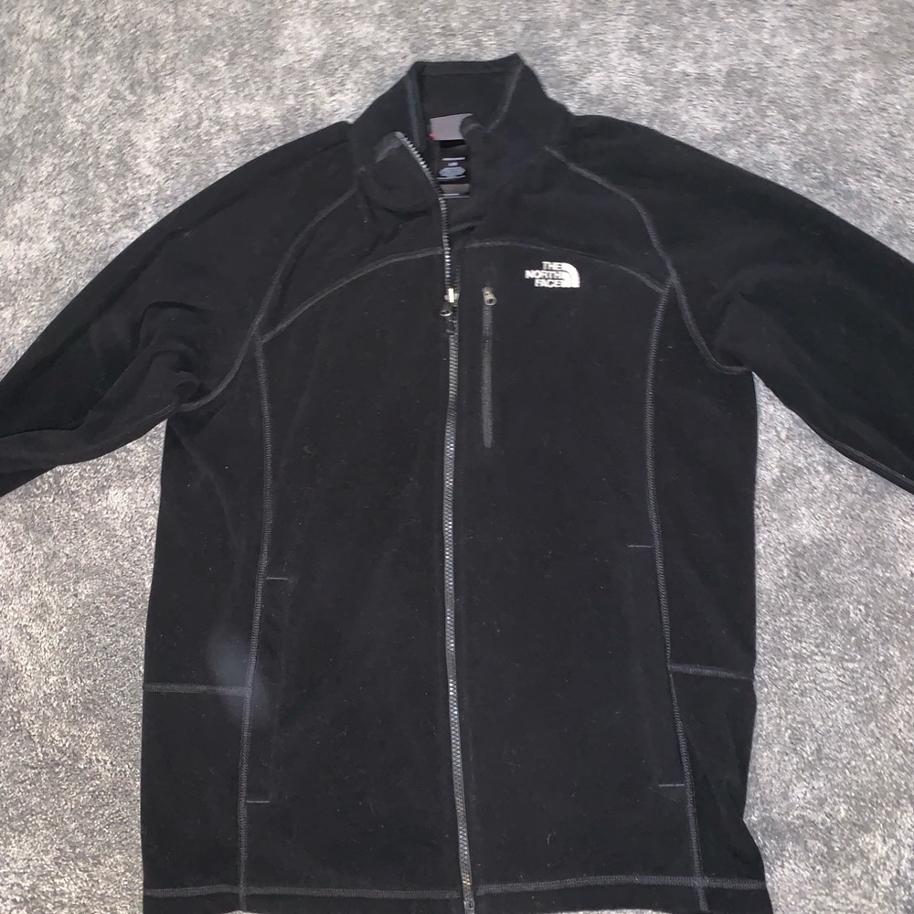 The north face fleece sweatshirt jacket